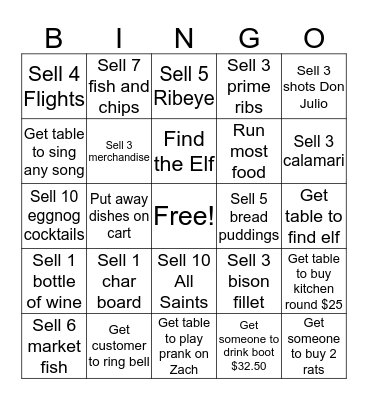 Father Johns Bingo Card
