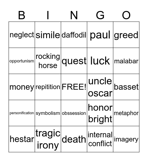 Feeling Lucky? Bingo Card