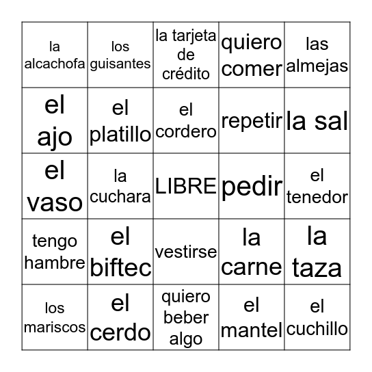 Bingo Card