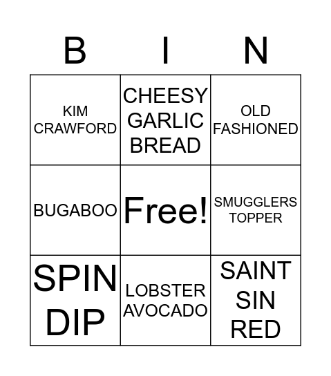 MIKES Bingo Card