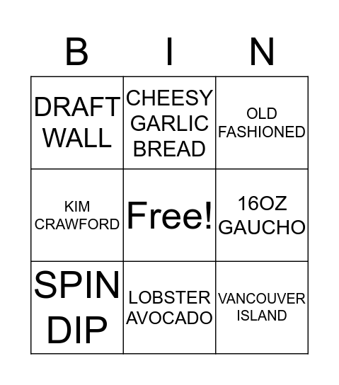 MIKES Bingo Card