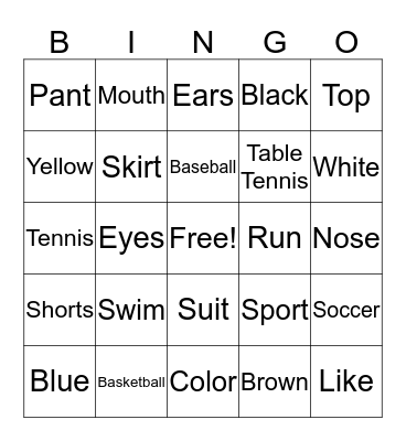 Lesson 13-16N Bingo Card