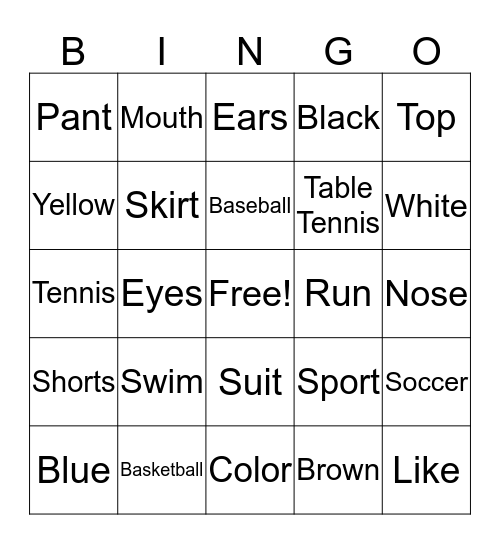 Lesson 13-16N Bingo Card