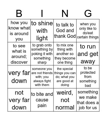 WEIRD SEA CREATURES BINGO! Bingo Card