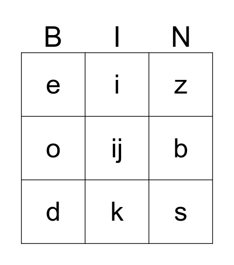 letter bingo gr3 Bingo Card