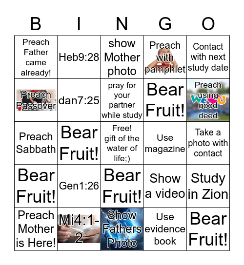 Blessed Bingo Card