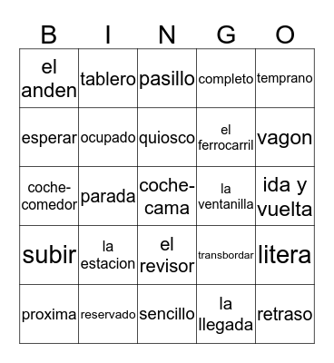 Esp 1B capi 13 partes 1 y 2 Bingo Card