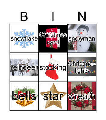 Christmas Bingo Card