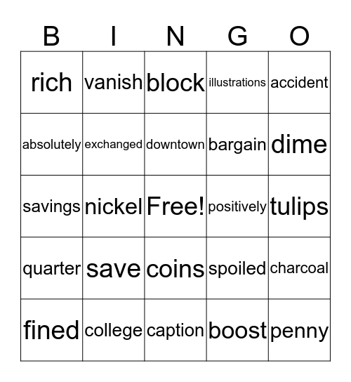 Unit 2 Module A Bingo Card