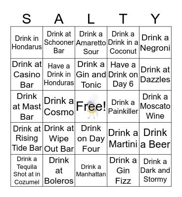 Salty Bingo Card