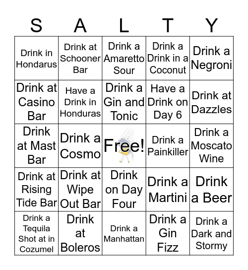 Salty Bingo Card