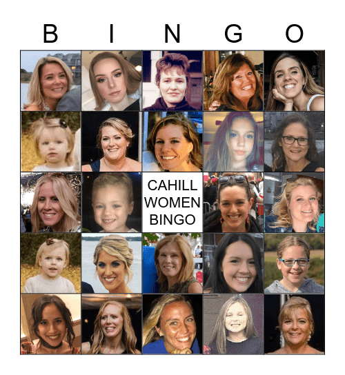 Cahill Women Bingo Card
