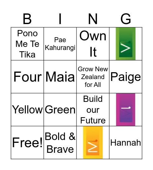 Values Bingo Card