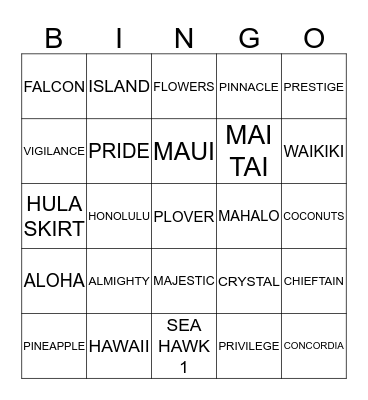 MMA Christmas Party 2019  Bingo Card