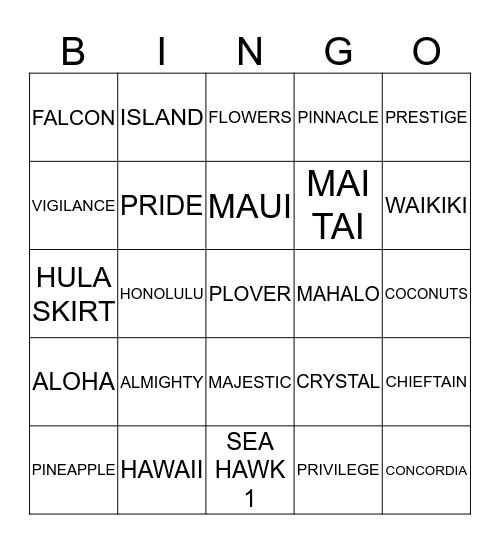 MMA Christmas Party 2019  Bingo Card
