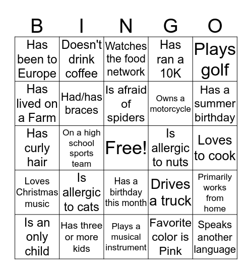 People of 59210 Bingo Card