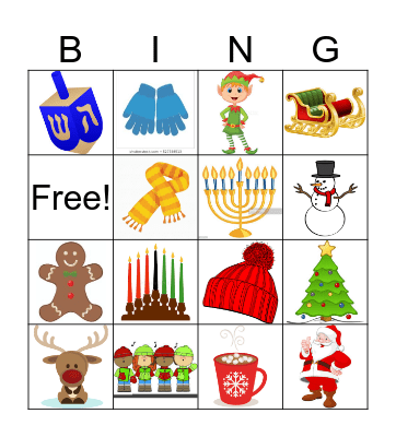 Holiday Bingo Card