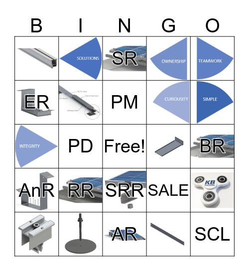 KB Bingo Card