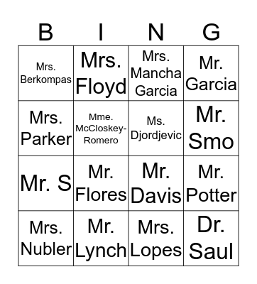 Book Bing Bingo Card