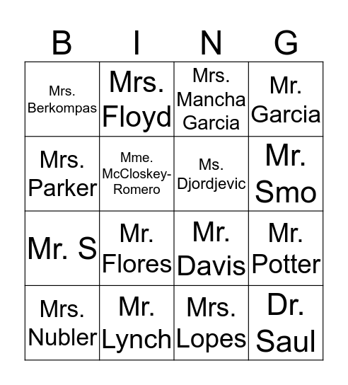 Book Bing Bingo Card