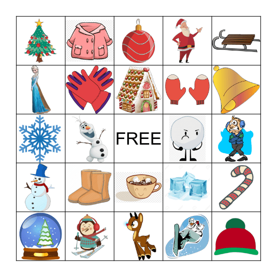 WINTER WONDERLAND BINGO Card