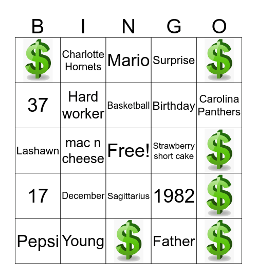 Mario Bingo Card