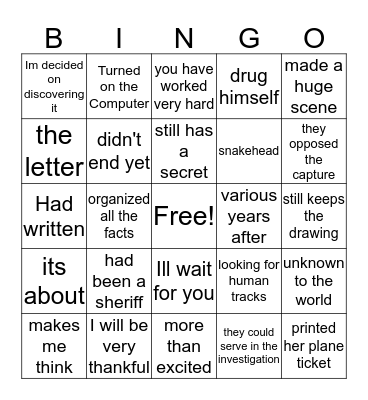 En Busca Capitulo 4 Bingo Card