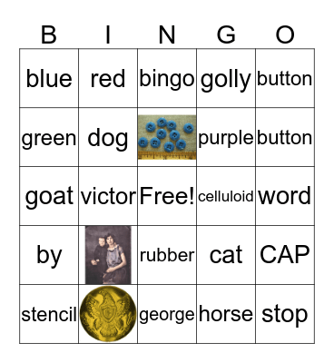 button bingo Card