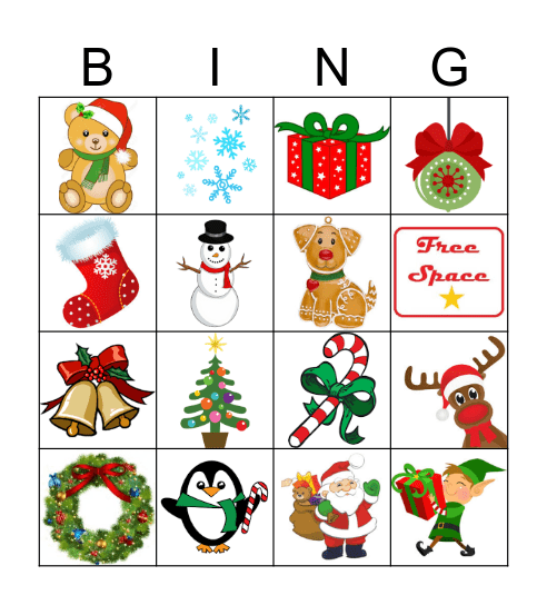 MERRY  Bingo Card