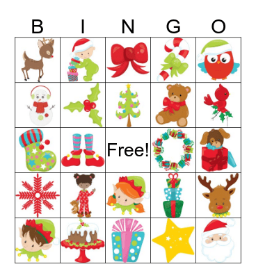 Holiday Bingo Card