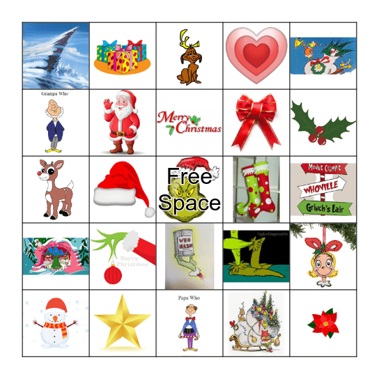 Merry Grinchmas! Bingo Card