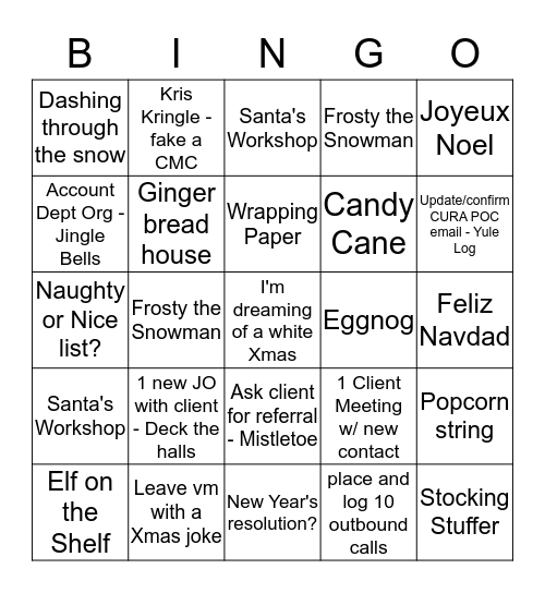 Recruiting Bingo Blitz Bingo Card