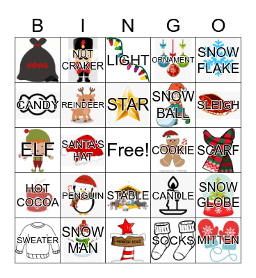 Christmas Bingo Card