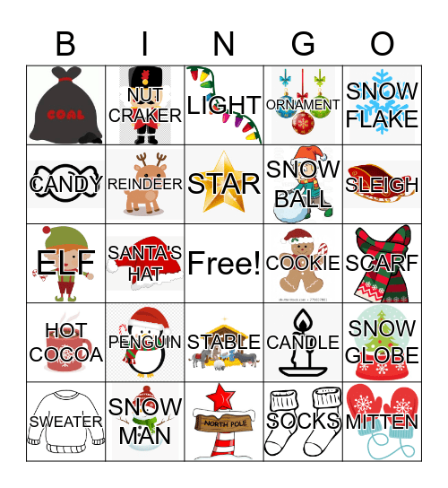 Christmas Bingo Card