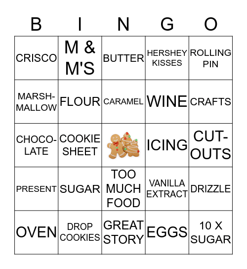 COOKIE EXCHANGE BINGO Card