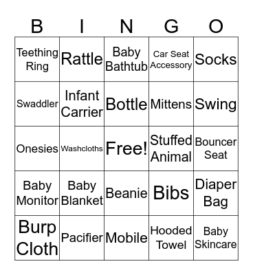 Baby Renfro 2020 Bingo Card