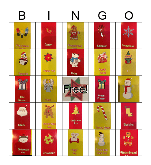 St Gerald Christmas Bingo free Bingo Card