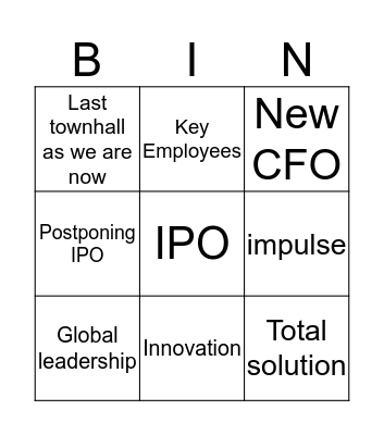 Woorden bingo Card