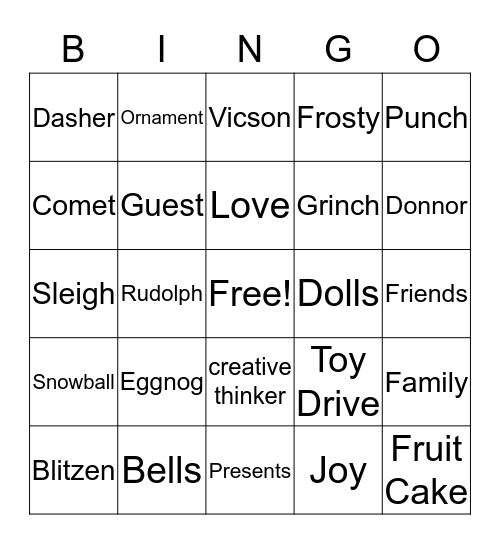 PTO Bingo Fun! Bingo Card