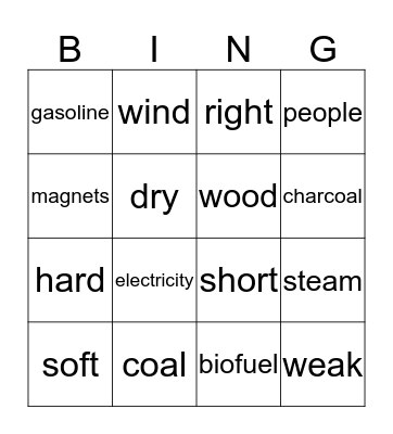PI Unit 7 1/2 Bingo Card