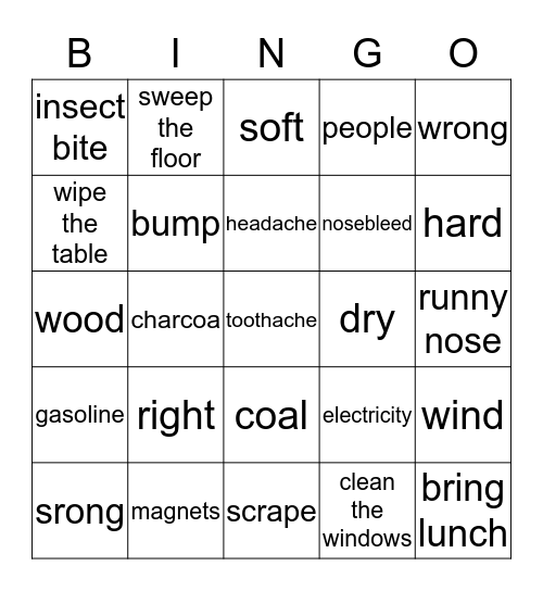 PI Unit 7 review Bingo Card
