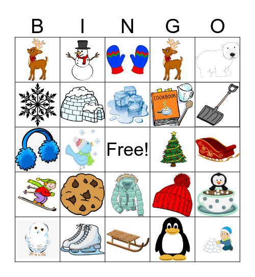 Winter Bingo Card