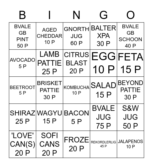 EMPORIUM TILL BINGO 2.0 !  Bingo Card