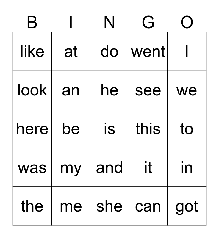 unit-3-snap-words-bingo-card