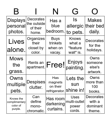 You Can Stage! Bingo Card
