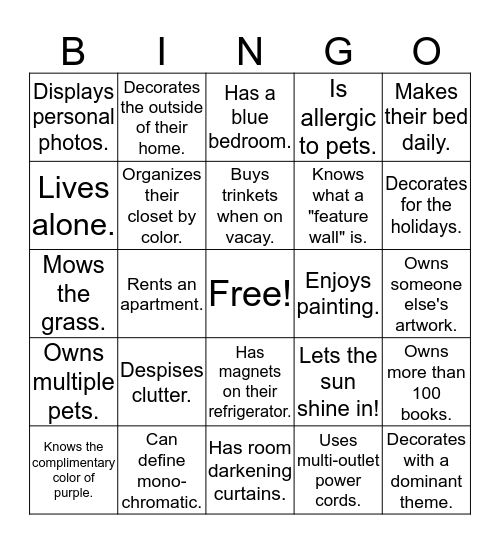You Can Stage! Bingo Card