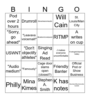 Sports? Bingo Card