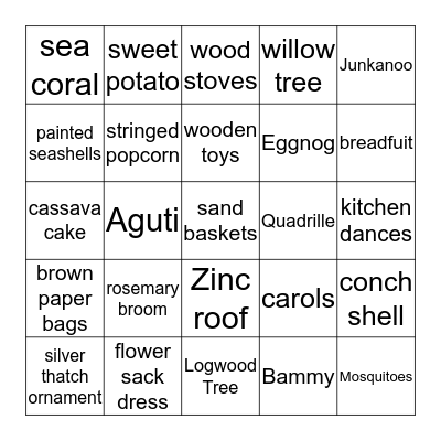 Christmas Bingo Card