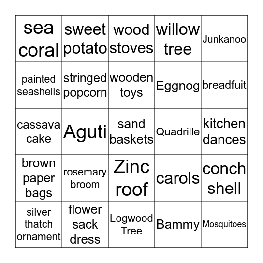 Christmas Bingo Card