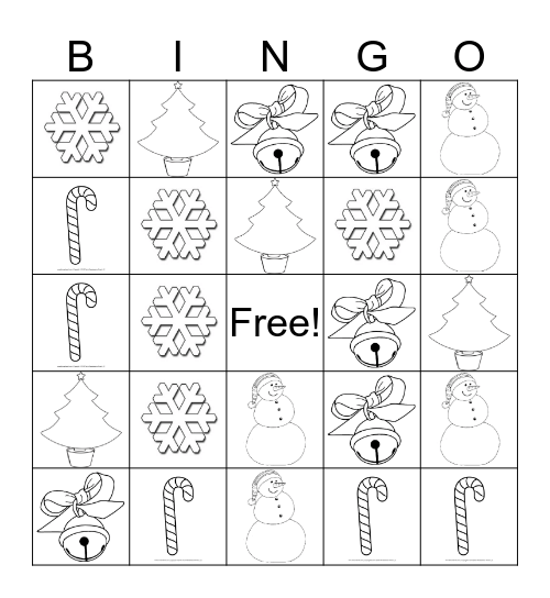 Christmas CC Review Bingo Card